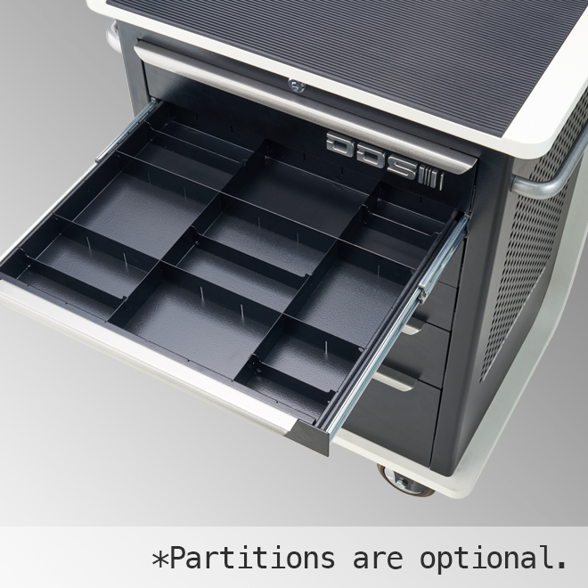 ＊Partitions are optional.